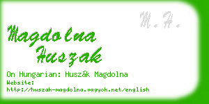 magdolna huszak business card